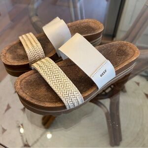REEF platform braided sandals size 7